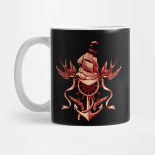 Pirate ship and Swallows Mug